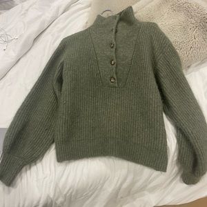 Sezane green sweater